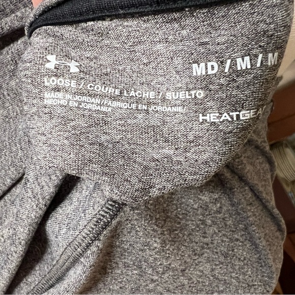 UNDER ARMOUR Heat Gear 3/4 Quarter Sleeves T-Shirt Size Medium - Picture 3 of 3